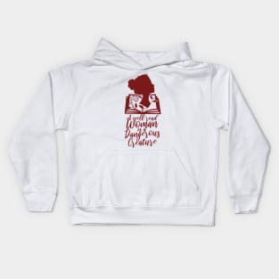 'Well-Read Woman Is A Dangerous Creature' Feminism Kids Hoodie